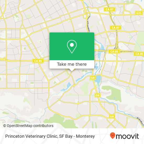 Princeton Veterinary Clinic map