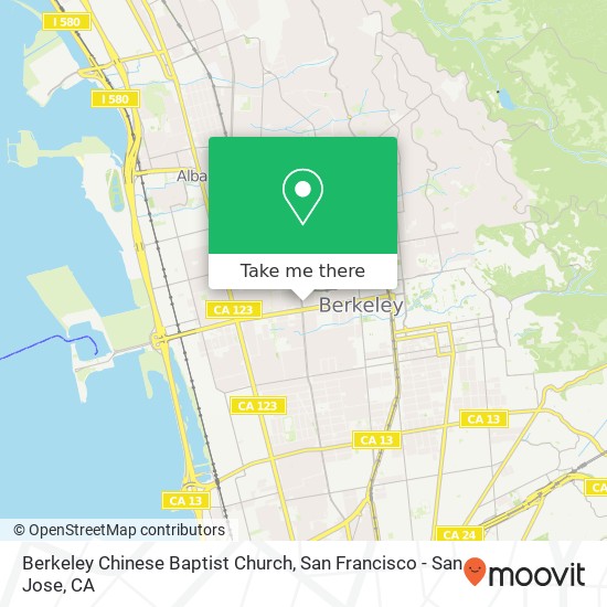 Berkeley Chinese Baptist Church map