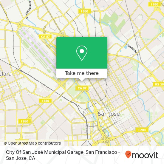 City Of San José Municipal Garage map