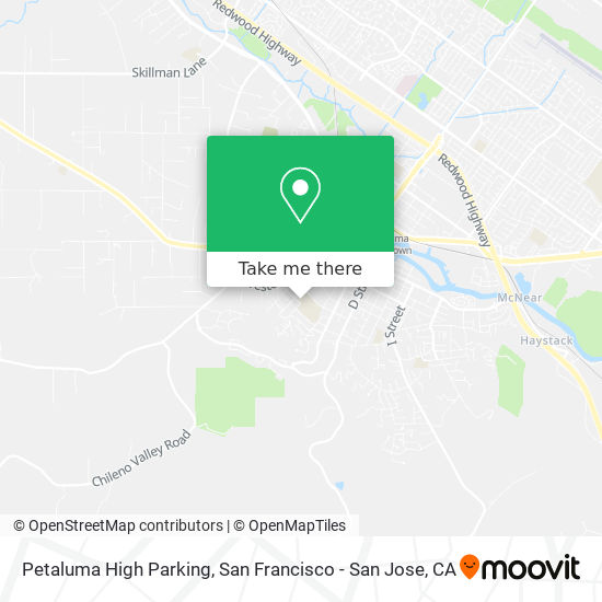 Mapa de Petaluma High Parking
