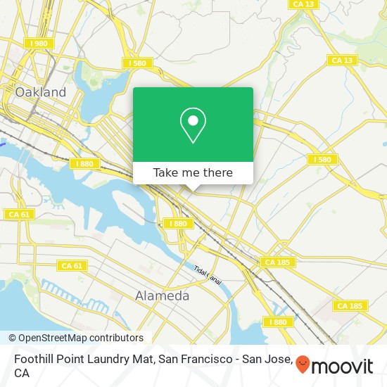 Foothill Point Laundry Mat map