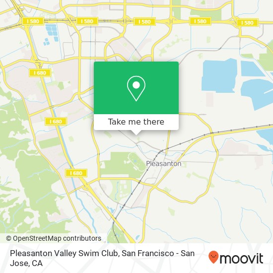 Mapa de Pleasanton Valley Swim Club