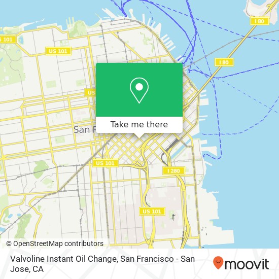 Mapa de Valvoline Instant Oil Change