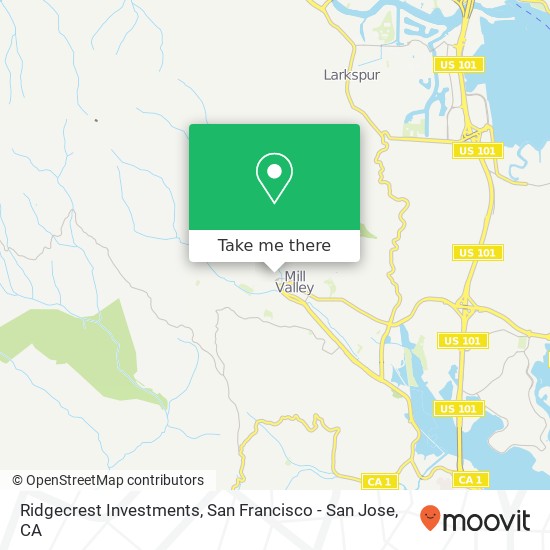 Ridgecrest Investments map