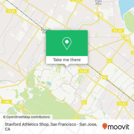 Stanford Athletics Shop map