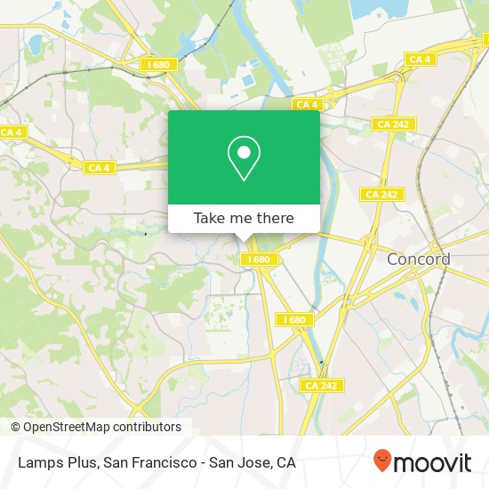 Lamps Plus map