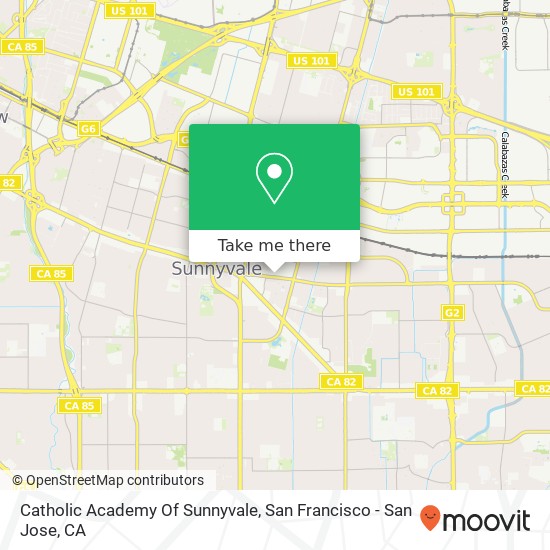 Catholic Academy Of Sunnyvale map