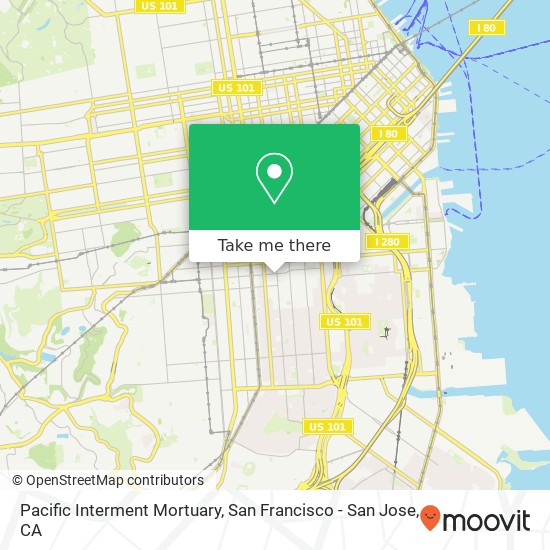 Mapa de Pacific Interment Mortuary