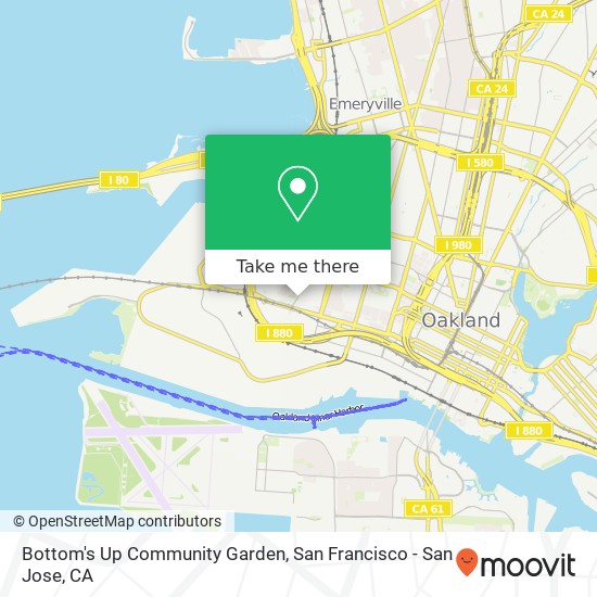 Bottom's Up Community Garden map