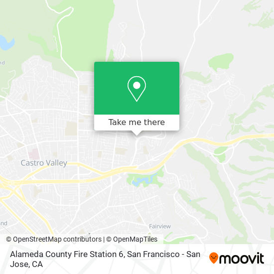 Alameda County Fire Station 6 map