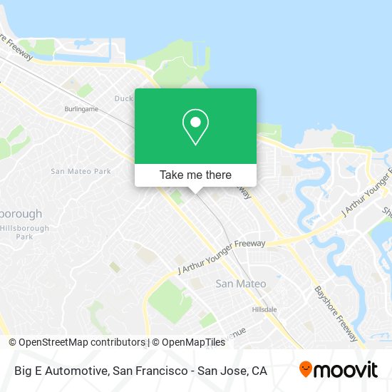 Big E Automotive map