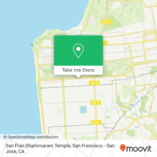 San Fran Dhammaram Temple map