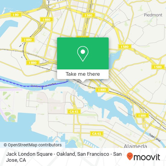 Jack London Square - Oakland map