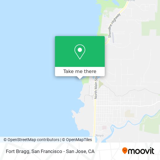 Mapa de Fort Bragg