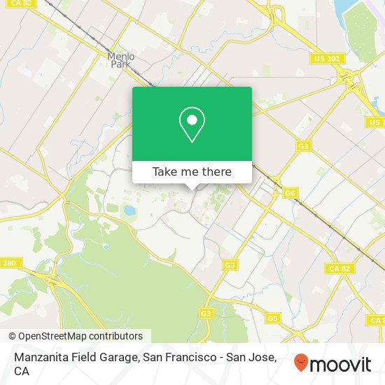 Manzanita Field Garage map