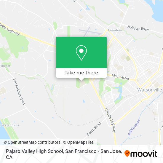 Pajaro Valley High School map
