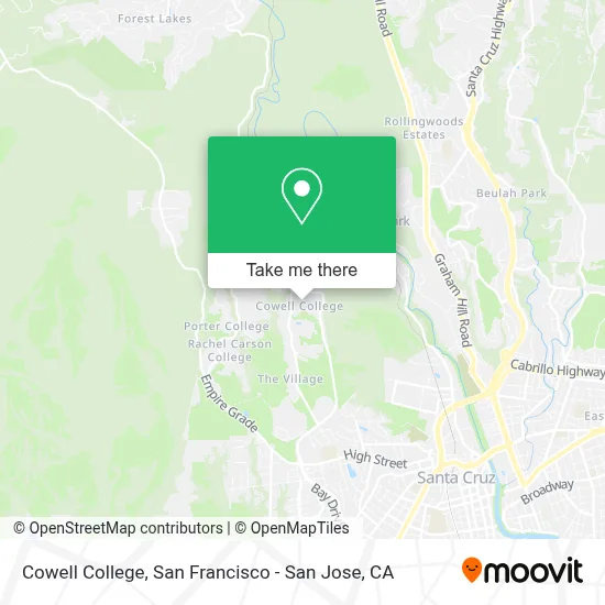 Cowell College map