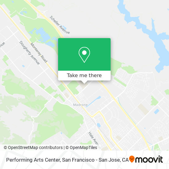 Performing Arts Center map