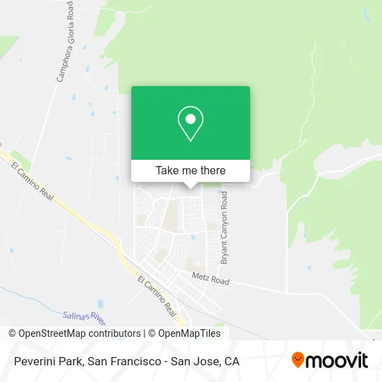 Peverini Park map