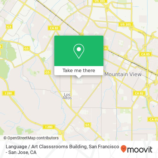 Language / Art Classsrooms Building map