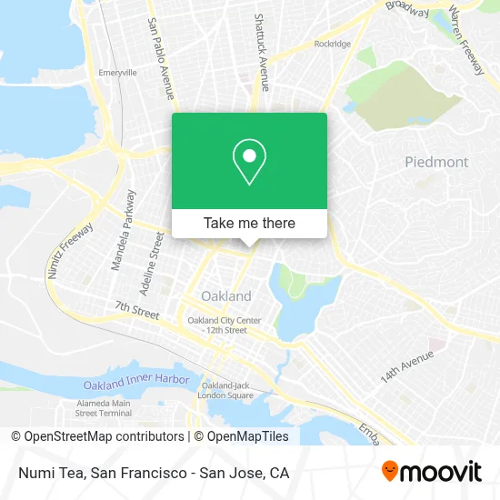 Numi Tea map