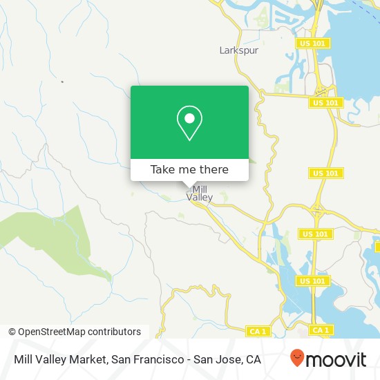 Mapa de Mill Valley Market