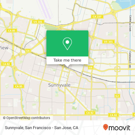 Mapa de Sunnyvale