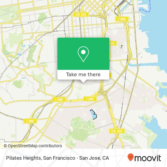 Pilates Heights map