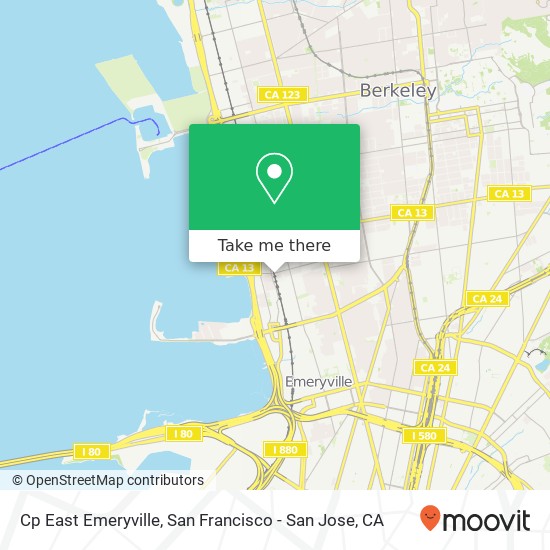 Mapa de Cp East Emeryville