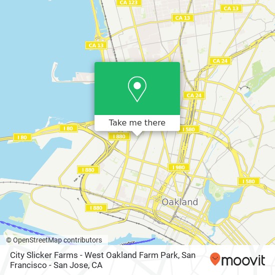 Mapa de City Slicker Farms - West Oakland Farm Park