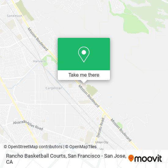 Rancho Basketball Courts map