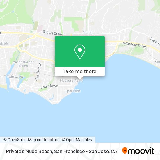 Private's Nude Beach map