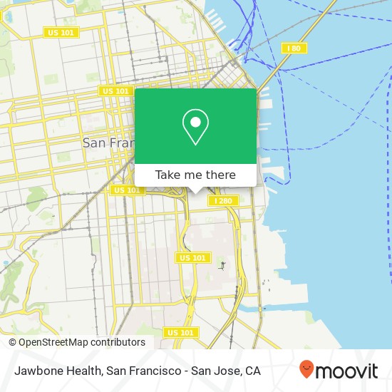 Mapa de Jawbone Health