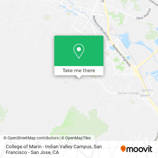 College of Marin - Indian Valley Campus map