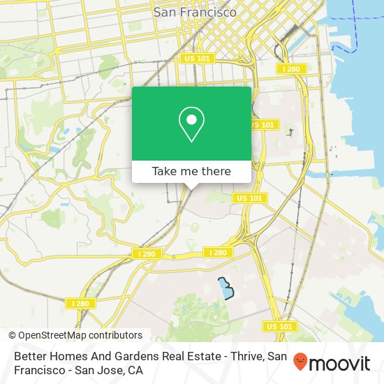 Mapa de Better Homes And Gardens Real Estate - Thrive