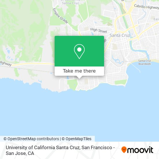 University of California Santa Cruz map