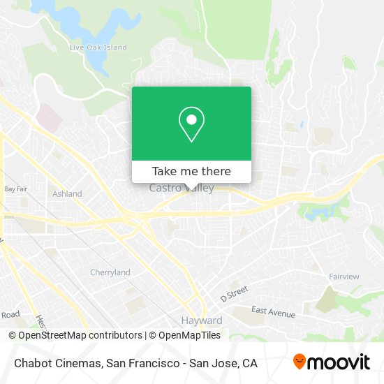 Chabot Cinemas map