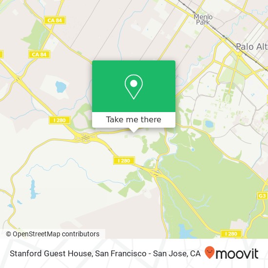 Stanford Guest House map