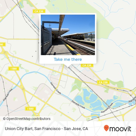 Union City Bart map