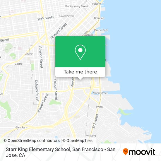 Starr King Elementary School map