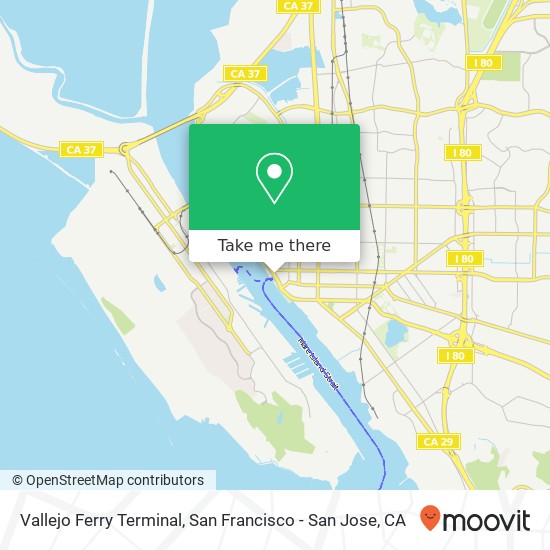 Mapa de Vallejo Ferry Terminal