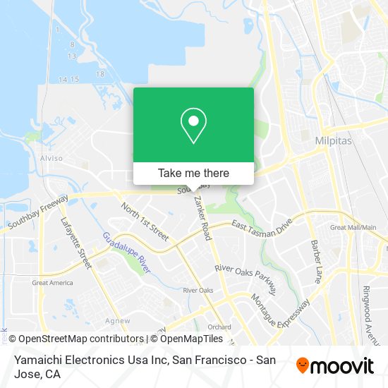 Mapa de Yamaichi Electronics Usa Inc