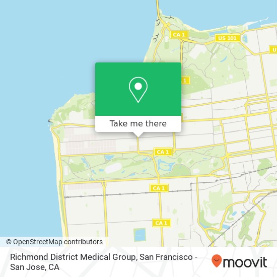 Richmond District Medical Group map