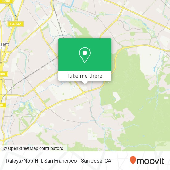 Raleys/Nob Hill map