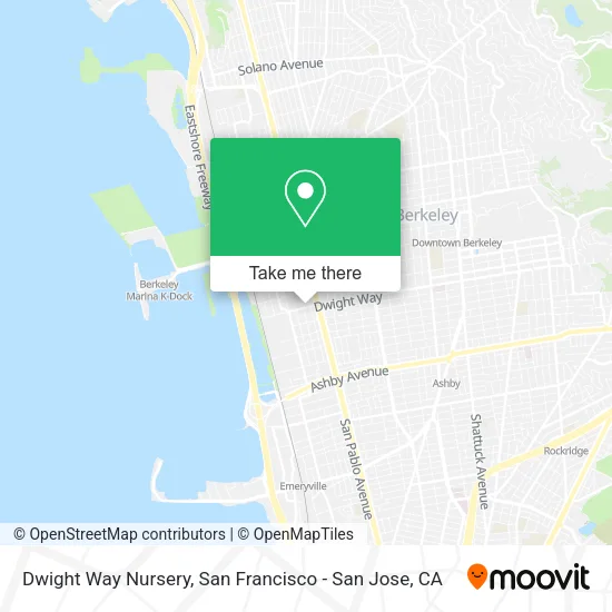 Dwight Way Nursery map