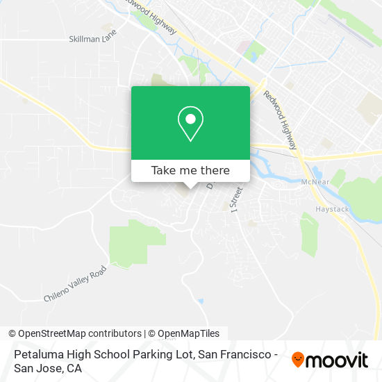 Mapa de Petaluma High School Parking Lot