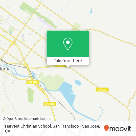 Mapa de Harvest Christian School