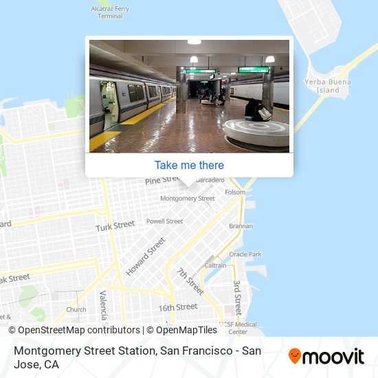 Mapa de Montgomery Street Station