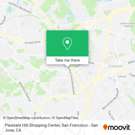 Mapa de Pleasant Hill Shopping Center