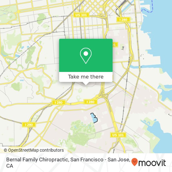 Bernal Family Chiropractic map